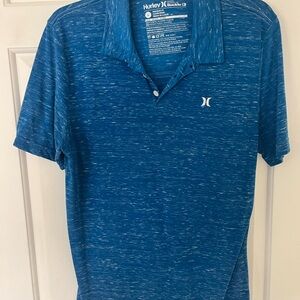 Hurley Men's Blue Polo Shirt.  Good shape.  Super stylish